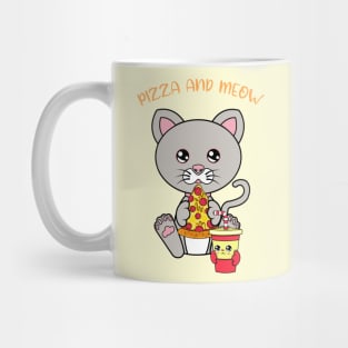 All I Need is pizza and cats, pizza and cats Mug